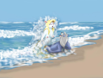 anthro areola beach breasts cowgirl_position detailed_background duo erect_nipples female female_on_top female_penetrated from_front_position genitals male male/female male_on_bottom male_penetrating male_penetrating_female moan nipples nude nude_beach on_bottom on_top outside penetration penile penile_penetration penis penis_in_vagina public public_sex sand seaside sex sex_on_the_beach sky splash straddling tail vaginal vaginal_penetration water wave wet thor2000b animaniacs warner_brothers minerva_mink wilford_wolf canid canine canis mammal mink mustelid musteline true_musteline wolf digital_media_(artwork)
