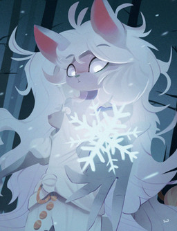 anthro breasts casual_exposure clothing elemental_manipulation exposed_breasts female ice_manipulation magic magic_user nipple_slip nipples one_breast_out outside snow solo toga dauddalmata mammal unknown_species 2025 absurd_res digital_media_(artwork) hi_res tagme