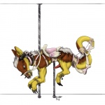 amusement_ride bdsm bell bondage bound bridle carousel erection fashion_saddle feral fur genitals horn male penis reins ribbons saddle simple_background solo submissive submissive_male tail white_background oddbird mythology dragon furred_dragon furred_scalie mythological_creature mythological_scalie scalie 1:1