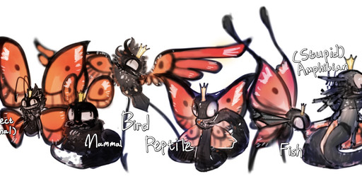 2_antennae 4_legs 4_wings alternate_species ambiguous_gender antennae_(anatomy) big_wings black_antennae black_body crown dipstick_tail eyespots feathered_wings feathers fin flying grin headgear insect_wings lepidopteran_wings long_legs markings monotone_body multi_wing multicolored_wings orange_ears orange_wings ruff simple_background smile solo spread_wings tail tail_markings teeth text toothy_grin white_background white_tail_tip wings jc7uhuneuoq7bnv disney hoppers_(disney) pixar titus_(hoppers) amphibian aquatic arthropod avian bird butterfly fish hybrid insect lepidopteran mammal reptile scalie snake english_text hi_res