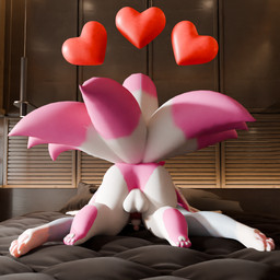 anal anthro balls bed bedroom blue_body blue_fur dominant dominant_male duo fur furniture genitals heart_symbol knot male male/male paws penis pink_body pink_fur rear_view sex tail white_body white_fur burtrevolution burtrevolution_(burtrevolution) maxie_(maxkore) canid canine fox lagomorph mammal 1:1 3d_(artwork) absurd_res blender_(artwork) digital_media_(artwork) hi_res