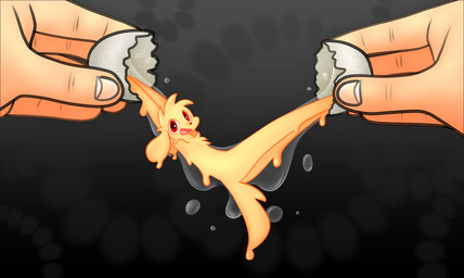 abstract_background anthro bodily_fluids butt egg floppy_ears food fur hair humanoid_hands looking_at_viewer male nude red_eyes simple_background smile solo tail text yellow_body yolk conditional_dnp joxh sol_(joxh) bird_dog canid canine canis domestic_dog golden_retriever hunting_dog mammal retriever artist_name digital_media_(artwork) hi_res line_art shaded