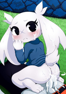 3_toes 4_fingers :< anthro anthro_focus anthro_on_top anthro_penetrated anus balls barefoot belt black_belt black_clothing black_eyes black_shirt black_tank_top black_topwear blue_clothing blue_sweater blue_text blue_topwear blush bodily_fluids bottomless bottomless_anthro bottomless_female bottomwear bottomwear_down butt clothed clothing cowgirl_position cum cum_from_vagina cum_in_vagina cum_inside cum_on_balls cum_on_butt cum_on_ear cum_on_face cum_on_feet cum_on_hand cum_on_own_balls cum_on_own_penis cum_on_pants cum_on_penis cum_on_self cum_on_tail cum_splatter duo eyelashes faceless_character faceless_humanoid faceless_male facial_scar feet female female_anthro female_focus female_on_humanoid female_on_top female_penetrated fingers floppy_ears from_front_position fur genital_fluids genitals glistening glistening_eyes green_grass green_scarf grey_balls grey_body grey_penis humanoid_genitalia humanoid_on_anthro humanoid_on_bottom humanoid_penetrating humanoid_penetrating_anthro humanoid_penetrating_female humanoid_penis humanoid_vulva inner_labia larger_humanoid larger_male long_ears looking_at_viewer looking_back looking_back_at_viewer lop_ears lying machine male male/female male_humanoid male_on_anthro male_on_bottom male_penetrating male_penetrating_anthro male_penetrating_female on_back on_bottom on_grass on_ground on_top pants pants_down partially_clothed penetration penile penile_penetration penis penis_in_vagina pink_anus pink_blush pink_inner_labia pink_vulva red_bottomwear red_clothing red_pants scar scarf scut_tail sex shirt short_tail size_difference smaller_anthro smaller_female smaller_penetrated solo_focus sweater sweater_only tail tank_top text toes topwear topwear_only vaginal vaginal_penetration vulva white_body white_butt white_ears white_fur white_sclera white_tail white_vulva x_scar vampy_squid cave_story quote_(cave_story) sue_sakamoto android humanoid lagomorph mammal mimiga robot robot_humanoid 2025 absurd_res artist_name digital_media_(artwork) hi_res shaded watermark