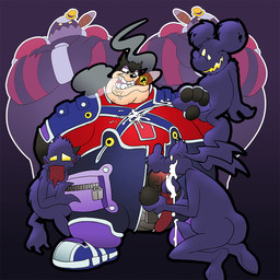 4_fingers anthro balls black_balls bodily_fluids bottomless cigar clothed clothing corruption cum cumshot dominant dominant_male ejaculation erection fellatio fingers footwear genital_fluids genitals group group_sex handjob humanoid_genitalia humanoid_penis male male/male nude oral orgasm penile penis pink_penis purple_penis sex shoes simple_background smoke smoking submissive submissive_male vein veiny_penis blazingcheecks disney kingdom_hearts square_enix donald_duck goofy_(disney) mickey_mouse pete_(disney) domestic_duck felid heartless house_mouse large_body mammal mouse murid murine rodent 1:1 2018