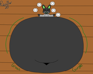 anthro belly belly_expansion big_belly black_eyewear black_glasses bloated buckteeth clothing deep_navel expansion eyes_closed eyewear floor glasses green_inner_ear green_mouth green_nose green_tongue grey_body grey_clothing grey_ears grey_hoodie grey_topwear groan groaning_belly gurgle_(sound_effect) hoodie huge_belly hyper hyper_belly lying male morbidly_obese morbidly_obese_anthro morbidly_obese_male navel obese obese_anthro obese_male on_back onomatopoeia open_mouth open_smile overweight overweight_anthro overweight_male plate rumbling_stomach smile solo sound_effects teeth text tongue topwear weight_gain wood wood_floor reathe reathe_(character) lagomorph leporid mammal rabbit 2026 5:4 colored digital_media_(artwork) flat_colors hi_res signature