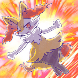 ambiguous_anthro ambiguous_gender anthro arms_out biped blush digitigrade dipstick_tail dutch_angle food front_view looking_at_viewer markings object_in_tail open_mouth open_smile shrimp_(food) smile solo sparkles standing tail tail_markings annyui0611 nintendo pokemon braixen canid generation_6_pokemon mammal pokemon_(species) 1:1 2022 digital_drawing_(artwork) digital_media_(artwork) full-length_portrait hi_res japanese_description portrait translated_description