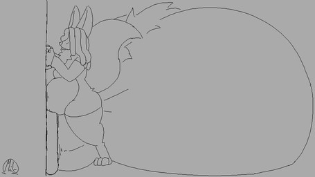 anthro arm_warmers armwear balls big_balls big_penis clothing dreadlocks genitals huge_balls huge_penis hyper hyper_balls hyper_genitalia hyper_penis legwear male overweight overweight_anthro overweight_male penis screen_shake sketch_animation solo stockings mink_of_the_end cj_batman canid mammal 16:9 animated digital_media_(artwork) drawpile_(artwork) frame_by_frame hi_res widescreen