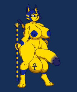 ankh ankh_tattoo anthro balls big_balls big_breasts big_penis breasts foreskin fur genitals gynomorph huge_balls huge_breasts huge_penis hyper hyper_balls hyper_genitalia hyper_penis intersex jiggling muscular muscular_gynomorph muscular_intersex penis simple_background solo throbbing throbbing_penis transparent_background yellow_body yellow_fur micadi_(artist) animal_crossing mugen nintendo ankha_(animal_crossing) felid feline mammal 5:6 alpha_channel animated digital_media_(artwork) hi_res pixel_(artwork)