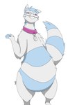 belly big_belly feral male name_tag solo krona999 nintendo pokemon krona_the_furret freak furret generation_2_pokemon pokemon_(species) absurd_res hi_res