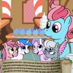 1:1 bitterplaguerat comic cupcake detailed_background dialogue diamond_tiara_(mlp) earth_pony english_text equid equine female feral food friendship_is_magic hasbro horn horse inside mammal mrs._cake_(mlp) my_little_pony mythological_creature mythological_equine mythology plate pony ruby_pinch_(mlp) silver_spoon_(mlp) text unicorn