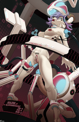 anthro brainwashing breasts buttplug female fucking_machine genitals hypnosis laboratory machine mind_control nipples nude open_mouth plug_(sex_toy) science_fiction screen sex_toy small_breasts small_waist submissive submissive_anthro submissive_female text vulva conrie mammal mouse murid murine rodent absurd_res hi_res