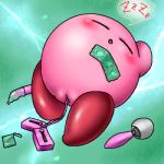 blush condom eyes_closed female genitals not_furry pussy sex_toy sexual_barrier_device sleeping solo box_xod kirby_(series) nintendo kirby alien waddling_head 1:1 low_res