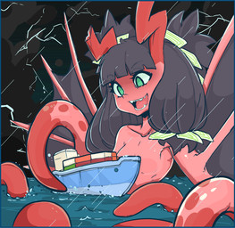 black_hair boat cephalopod female green_eyes hair horn laugh lightning macro marine monster monster_girl nude octopus pigtails raining red_skin ribbons sea ship slugbox solo storm succubus succupus tentacles water wings
Rating: Questionable
Score: 8
User: Occam
Date: February 27, 2015 black_hair boat cephalopod female green_eyes hair horn laugh lightning macro marine monster monster_girl nude octopus pigtails raining red_skin ribbons sea ship slugbox solo storm succubus succupus tentacles water wings
Rating: Questionable
Score: 8
User: Occam
Date: February 27, 2015