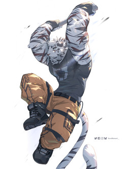 anthro big_muscles biped black_clothing black_footwear black_shirt black_shoes black_stripes black_tank_top black_topwear bluesky_logo bodily_fluids bottomwear brown_bottomwear brown_clothing brown_pants claws clothed clothed_anthro clothed_male clothing dot_pupils exercise facebook_logo finger_claws fingerless_gloves footwear front_view fully_clothed fully_clothed_anthro fully_clothed_male fur furrowed_eyebrows gloves grey_body grey_clothing grey_fur grey_hair grey_shirt grey_tank_top grey_topwear hair handwear holding_object huge_muscles instagram_logo leg_strap looking_aside male markings monotone_bottomwear monotone_clothing monotone_pants mouth_closed multicolored_bottomwear multicolored_clothing multicolored_shirt multicolored_topwear muscular muscular_anthro muscular_male orange_bottomwear orange_clothing orange_pants pants plantigrade pull-up_(exercise) raised_arms red_stripes shirt shoes simple_background snout solo striped_arms striped_markings striped_tail stripes sweat sweatdrop sweaty_armpit sweaty_arms sweaty_chest sweaty_face tail tail_markings tank_top text thigh_strap tight_tank_top topwear twitter_logo two_tone_bottomwear two_tone_clothing two_tone_pants two_tone_shirt two_tone_topwear whiskers white_background white_body white_sclera kuromonsart bluesky_(social_media) facebook instagram twitter felid mammal pantherine tiger 2024 absurd_res artist_name colored dated digital_drawing_(artwork) digital_media_(artwork) english_text full-length_portrait hi_res portrait