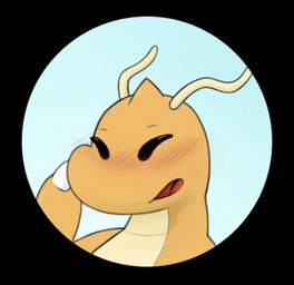eyes_closed horn male open_mouth orange_body orange_skin side_view simple_background ldsketches_(artist) nintendo pokemon dragonite generation_1_pokemon pokemon_(species) headshot_portrait hi_res portrait