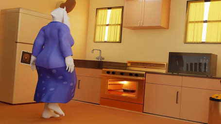 anthro barefoot clothed clothing dress eyewear feet female floppy_ears food fur glasses horn inside wearing_glasses white_body white_fur okamical okamical_(modeler) undertale undertale_(series) toriel boss_monster_(undertale) bovid caprine goat mammal 16:9 3d_(artwork) 3d_animation animated digital_media_(artwork) hi_res high_framerate short_playtime sound video widescreen