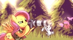 camera clothing cutie_mark detailed_background dslr duo feathered_wings feathers female feral forest fur grass green_eyes hair insect_wings long_hair male nature outside pink_hair plant tail topwear tree vest wings wood yellow_body yellow_feathers yellow_fur karzahnii friendship_is_magic hasbro my_little_pony mythology angel_(mlp) fluttershy_(mlp) arthropod butterfly equid equine insect lagomorph lepidopteran leporid mammal mythological_creature mythological_equine pegasus rabbit 16:9 hi_res widescreen