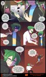 2021 :3 baby belt bodily_fluids bottomwear child clothed clothing coat comic crying dialogue english_text eyes_closed facial_hair footwear gavin_(sirgallade) geralt_(sirgallade) gina_(sirgallade) giorno_(sirgallade) gloria_(sirgallade) grace_(sirgallade) grant_(sirgallade) green_hair gwen_(sirgallade) hair hi_res human logo male mammal matemi motion_lines mustache nintendo open_mouth pants pokemon red_eyes shirt shoes silver_soul_(comic) sir_gallade sleeping spandex sparkles sweat sweater team_rocket tears text tight_clothing topwear uniform unitard young
