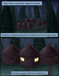 black_border border building detailed_background dialogue forest house narration night outside plant text tree zero_pictured omatic sonic_the_hedgehog_(satam) 2024 absurd_res comic digital_media_(artwork) digital_painting_(artwork) english_text hi_res painting_(artwork)