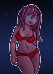 breasts clothed clothing female freckles glowing glowing_eyes lingerie not_furry purple_body purple_skin solo star tentacles unknown_artist awesomenauts coco_nebulon alien alien_humanoid humanoid hi_res