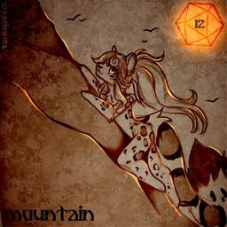 climbing dice ears_up female feral flying fur hair holidays long_tail markings mountain mountain_climbing orange_dice orange_eyes outside solo spots spotted_body spotted_fur tail toony wavy_hair wysdrem halloween avian bird felid feline mammal 1:1 hi_res
