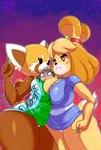 2022 absurd_res aggretsuko ailurid animal_crossing anthro big_breasts breast_squish breasts breasts_frottage canid canine canis clothed clothing crossover domestic_dog eye_contact female group hi_res ichduhernz isabelle_(animal_crossing) looking_at_another mammal nintendo panties red_panda retsuko sanrio shih_tzu squish thick_thighs toy_dog trio underwear wide_hipped_female wide_hips