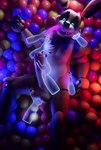 3d_(artwork) absurd_res animatronic anthro balls big_butt big_penis butt digital_media_(artwork) disembodied_hand five_nights_at_freddy's genitals ghost_hands glowing glowing_eyes glowing_tongue group hi_res into_the_pit lagomorph leporid machine male mammal penis rabbit robot scottgames smile solo_focus spring_bonnie_(fnaf) thick_thighs tongue tongue_out vincead