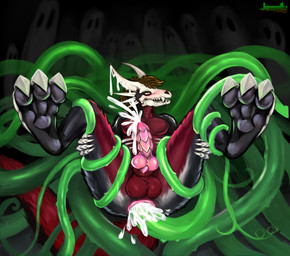 anal anal_penetration anatomically_correct anatomically_correct_genitalia anthro anus bodily_fluids bone claws cum cum_in_ass cum_inside cum_on_face cumshot ejaculation forced genital_fluids genitals male paws penetration penis rape sex skull skull_head solo tentacle_cum tentacle_in_ass tentacle_penetration tentacle_rape tentacle_sex tentacles jemmily mythology corax dragon mythological_creature mythological_scalie scalie skull_dragon absurd_res hi_res