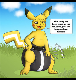 3_toes 4_fingers ambiguous_gender anthro black_ear_tips black_sclera clothed clothing cute_fangs dialogue diaper diaper_fetish diaper_only dipstick_ears ear_markings fangs feces feet fingers fur grass half-closed_eyes hand_on_diaper head_tuft heart_symbol infinity_symbol lock_symbol locked_diaper looking_at_viewer markings multicolored_ears narrowed_eyes open_mouth open_smile permanent plant sky smile snaggle_tooth soiled_diaper soiling solo speech_bubble striped_markings striped_tail stripes symbol tail tail_markings teeth text toes topless touching_diaper tuft unclean_diaper used_diaper wearing_diaper white_stripes yellow_body yellow_fur yellow_tail shadyadi nintendo pokemon jolt_the_pikachu generation_1_pokemon pikachu pokemon_(species) 2024 artist_name english_text hi_res letterbox signature
