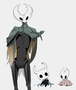 2_horns ambiguous_gender biped black_body black_eyes cloak clothed clothing empty_eyes group horn larger_ambiguous simple_background sitting size_difference smaller_ambiguous standing trio white_background du_dang hollow_knight_(franchise) team_cherry hollow_knight_(character) hornet_(hollow_knight) the_knight_(hollow_knight) arthropod vessel_(species) 2025 hi_res female_(lore) half_sister_(lore) sibling_(lore) sister_(lore)