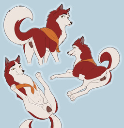 a anatomically_correct anatomically_correct_genitalia anatomically_correct_vulva animal_genitalia animal_vulva anus canine_genitalia canine_vulva crotch_shot dark_vulva female female_feral feral fur genitals inviting_to_sex inviting_viewer kerchief looking_at_viewer lying multicolored_body multicolored_fur on_back orange_eyes pawpads presenting presenting_vulva raised_leg raised_tail red_body red_fur simple_background solo spread_legs spreading tail tail_anus two_tone_body two_tone_fur vulva white_body white_fur conditional_dnp ekayas balto_(series) universal_studios jenna_(balto) canid canine canis domestic_dog husky mammal nordic_sled_dog spitz hi_res