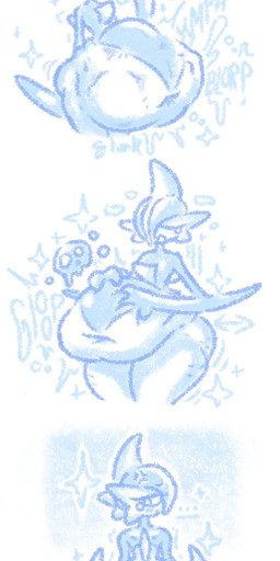 3_fingers 3_panel_comic abdominal_bulge ambiguous_gender ambiguous_prey before_and_after belly big_belly big_butt blade_arm blue_body bodily_fluids bone bottom_heavy butt butt_expansion chest_spike cross-popping_vein death digestion digestion_sequence drooling expansion eyelashes fatal_vore femboy femboy_pred fingers glistening glistening_butt head_spike huge_belly humanoid_pred hyper hyper_belly male male_pred muffled_screaming navel onomatopoeia prey_outline rear_view rumbling_stomach saliva skull small_waist solo sound_effects sparkles spikes spikes_(anatomy) struggling struggling_prey text thick_thighs vore weight_gain white_body wide_hips cherryuri nintendo pokemon gallade generation_4_pokemon humanoid pokemon_(species) shiny_pokemon 2026 digital_drawing_(artwork) digital_media_(artwork) hi_res multiple_scenes
