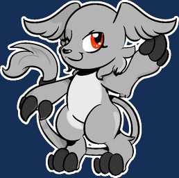 ambiguous_gender black_claws claws eye_scar facial_scar feet fingers fur grey_body grey_fur one_eye_closed red_eyes scar semi-anthro simple_background smile solo star_eyes toe_claws toes transparent_background nes-fan bandai_namco digimon digimon_(species) gazimon 2015 alpha_channel