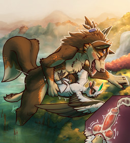 after_kiss against_surface animal_genitalia animal_penis anthro anthro_on_feral anthro_on_top anthro_penetrating anthro_penetrating_feral beak bestiality blush bodily_fluids butt butt_grab canine_genitalia canine_penis cloaca cloacal cloacal_canal cloacal_knotting cloacal_penetration cum cum_in_cloaca cum_inside duo eyes_closed feathers feral feral_on_bottom feral_penetrated genital_fluids genitals half-closed_eyes hand_on_butt happy happy_sex internal internal_cloacal interspecies knot knotting larger_anthro larger_male leaning leaning_forward lying male male/male male_anthro narrowed_eyes on_back outside outside_sex partially_submerged pawpads penetration penis saliva saliva_on_tongue saliva_string sex shaking size_difference smaller_feral smaller_penetrated smile standing_in_water table_lotus_position tongue tongue_out water wings ardeo ardden_(ardeo) daxton_(plaguepilot) anatid anseriform avian bird canid canine canis duck mammal wolf 2025 digital_media_(artwork) hi_res