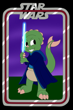 3_toes 4_fingers abdl animal_feet anthro barefoot belly black_border black_eyes blue_clothing blue_lightsaber blue_robe blue_shirt blue_topwear blue_tunic bone_frill border brown_claws brown_finger_claws brown_horn brown_spikes brown_spines brown_toe_claws claws clean_diaper cloth_diaper clothed clothing cute_fangs detailed_background diaper diaper_fetish dinosaur_tail facial_horn fangs feet field finger_claws fingers frill_(anatomy) frill_spines furrowed_eyebrows grass grass_field green_arms green_belly green_body green_chest green_face green_feet green_frill green_hands green_legs green_neck green_scales green_snout green_tail green_torso grey_border grin grinning_at_another head_crest head_frill holding_lightsaber holding_object holding_weapon hood hood_down horn humanoid_hands jedi jedi_tunic lightsaber logo long_tail looking_at_another looking_offscreen melee_weapon metal mischievous mischievous_smile multicolored_body multicolored_border multicolored_tail nose_horn open_clothing open_robe pantsless pantsless_anthro pantsless_nonbinary plant purple_sky raised_tail raised_weapon red_border robe scales science_fiction shirt sky skyscape smile smiling_at_another solo spiked_tail spikes spikes_(anatomy) tail tan_diaper teeth thagomizer toe_claws toes topwear tunic weapon wearing_diaper agumonofalchemy may_the_4th star_wars star_wars_day rewind_(billie_taylor) ceratopsian ceratopsid chasmosaurine dinosaur marginocephalian ornithischian prehistoric_species reptile scalie triceratops absurd_res colored digital_drawing_(artwork) digital_media_(artwork) hi_res nonbinary_(lore)