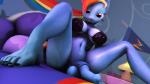 animal_genitalia animal_penis anthro balls bed biped bottomless bra breasts clothed clothing equine_genitalia equine_penis flaccid furniture genitals gynomorph intersex looking_at_viewer penis sitting smile solo spread_legs spreading underwear blackjr friendship_is_magic hasbro my_little_pony rainbow_dash_(mlp) earth_pony equid equine horse mammal pony 16:9 3d_(artwork) digital_media_(artwork) hi_res widescreen