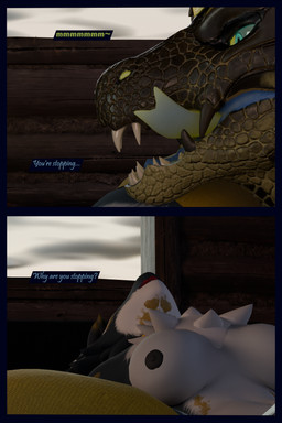 anthro blue_body blue_eyes blue_fur breasts clothing dialogue duo female fur green_body green_scales green_tongue leg_warmers legwear licking licking_lips male male/female multicolored_body nipples pubes scales seductive text tongue tongue_out white_body white_fur flauntingfornication european_mythology mythology dragon kobold mythological_creature mythological_scalie scalie western_dragon wyvern 2:3 3d_(artwork) absurd_res comic digital_media_(artwork) english_text hi_res daughter_(lore) father_(lore) father_and_child_(lore) father_and_daughter_(lore) incest_(lore) parent_(lore) parent_and_child_(lore) parent_and_daughter_(lore)