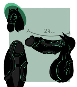 anthro balls big_balls big_penis black_body black_fur clothing disembodied_penis erection eyewear foreskin fur genitals glasses green_clothing green_hat green_headwear hat headgear headwear high-angle_view huge_balls huge_penis hyper hyper_balls hyper_genitalia hyper_penis male measurements multiple_angles penis saggy_balls side_view solo thick_penis vein veiny_penis kirukato deltarune undertale_(series) ralsei bovid caprine darkner goat mammal 2024 absurd_res colored hi_res