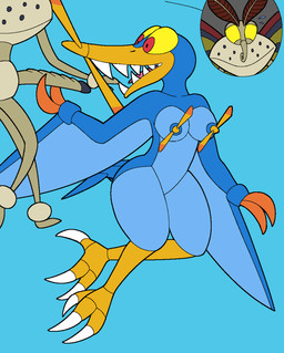 3_toes aircraft antennae_(anatomy) anthro anthrofied beak big_breasts blue_body breasts duo feet female genitals handjob insect_wings lepidopteran_wings looking_away machine male male/female multicolored_body nervous penile penis proboscis_(anatomy) red_eyes sex sharp_teeth smile talons teeth toes toony toothed_beak two_tone_body vehicle wide_eyed wide_hips wings yellow_eyes yellow_sclera anonymous_artist jade_cocoon_2 aircraft_animal arthropod avian bird brollopelan insect lepidopteran living_aircraft living_machine living_vehicle moth papillone 2022 digital_drawing_(artwork) digital_media_(artwork) hi_res