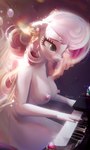 anthro anthrofied breasts clothed clothing female hair keyboard_instrument musical_instrument nipples piano pink_hair sitting smile solo topless hevexy friendship_is_magic hasbro my_little_pony sweetie_belle_(mlp) equid equine mammal 3d_(artwork) digital_media_(artwork) hi_res