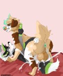 anthro anus balls bed bedroom big_balls blue_nose blue_tail_hole blush bodily_fluids butt cheek_tuft claws cliff_(onlybarks) cum cum_everywhere cum_in_ass cum_inside cumshot curling_toes duo ejaculation eyes_closed facial_tuft feet femboy fluffy fluffy_hair fluffy_tail furniture genital_fluids genitals hair male male/male messy moan narrowed_eyes neck_tuft nude oliver_(vulpinebehvior) pawpads paws skinny slim smile smirk squint tail toe_claws toes tuft shibatoast border_collie canid canine canis collie domestic_dog fox herding_dog mammal pastoral_dog sheepdog eyes absurd_res hi_res