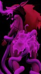 anthro blush bodily_fluids breasts cum cum_in_mouth cum_inside cum_on_breasts excessive_cum excessive_genital_fluids female genital_fluids questionable_consent tentacle_around_leg tentacles smexyneko nintendo pokemon zoroark_(kespr) generation_5_pokemon pokemon_(species) zoroark 3d_(artwork) 9:16 digital_media_(artwork) hi_res