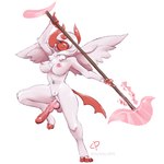 action_pose anthro areola breasts erection genitals gynomorph horn intersex knot multi_genitalia multi_knot navel navel_piercing nipples penis piercing pink_areola pink_nipples pose solo staff weapon wings cloudyday nintendo pokemon rose_duskclaw generation_6_pokemon mega_absol mega_evolution pokemon_(species) shiny_pokemon 1:1 absurd_res hi_res