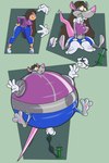 air_inflation anthro balloon female hose hose_inflation inflatable inflation species_transformation toonification toony transformation toonvasion human mammal murid murine rat rodent 2:3 absurd_res comic hi_res