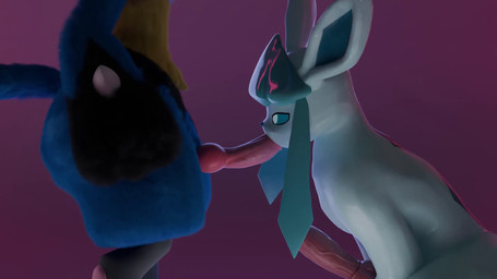 animal_genitalia animal_penis anthro anthro_on_feral anthro_penetrating anthro_penetrating_feral balls bestiality big_butt blue_body blue_fur bodily_fluids bouncing_balls butt butt_jiggle canine_genitalia canine_penis cum cum_drip cum_in_mouth cum_inside cum_on_face deep_throat dripping duo erection face_fucking fellatio feral feral_penetrated fluffy fluffy_butt fluffy_chest fur genital_fluids genitals interspecies irrumatio jiggling knot knot_fucking knot_root knotted_penis knotting male male/male male_penetrated male_penetrating male_penetrating_male neck_bulge nude oral oral_knotting oral_penetration orgasm penetration penile penile_penetration penis penis_in_mouth sex sheath tail thick_thighs throbbing throbbing_penis tongue wet wet_body wide_hips swoomy nintendo pokemon canid canine eeveelution generation_4_pokemon glaceon lucario mammal pokemon_(species) 16:9 3d_(artwork) 3d_animation animated digital_media_(artwork) hi_res long_playtime no_sound video widescreen