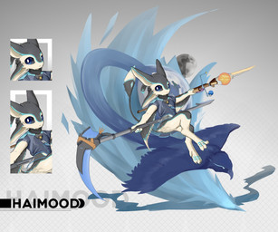 3_fingers 3_toes 4_ears abstract_background ambiguous_anthro ambiguous_feral ambiguous_gender anthro beak bent_legs big_eyes biped blue_body blue_eyes blue_feathers blue_markings blue_tail_tip bottomless bottomless_ambiguous bottomless_anthro clothed clothed_ambiguous clothed_anthro clothing cutaway digitigrade dipstick_tail duo facial_tuft feather_markings feather_tuft feathers featureless_crotch feet feral fingers flying glistening glistening_eyes grey_body grey_feathers grey_sclera grey_tail grey_wings head_tuft holding_melee_weapon holding_object holding_polearm holding_scythe holding_staff holding_weapon id_card markings melee_weapon midair monotone_body monotone_feathers moon multi_ear multicolored_body multicolored_feathers multicolored_tail multicolored_wings noseless polearm pupils scythe shirt shirt_only snout staff tail tail_markings tan_body tan_feathers tan_fingers tan_inner_ear text toes topwear topwear_only tuft wave weapon wing_markings winged_arms wings haimood avali avian bird 2022 absurd_res artist_name digital_media_(artwork) hi_res shaded