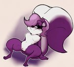 anthro bow_ribbon breasts female genitals paws pose pussy smile smiling_at_viewer solo tail viofsa tiny_toon_adventures warner_brothers fifi_la_fume mammal mephitid skunk 2024 digital_media_(artwork) hi_res