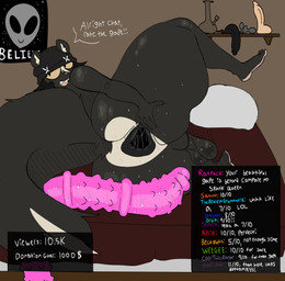 5_fingers after_anal after_masturbation anal_fluids anal_juice_on_dildo anal_juice_on_sex_toy anal_juice_string anthro anus balls beanie beanie_only bed big_anus big_butt big_dildo black_beanie black_body black_clothing black_fur black_hair black_hat black_headwear bodily_fluids bong bottom_heavy bubble_butt butt butt_focus butt_heart buttplug camera_view chat_box clothing curvy_figure dialogue dildo drugs eyelashes fangs feet fingers fluffy fluffy_tail fur furniture gaping gaping_anus genitals glistening glistening_anus glistening_balls glistening_butt glistening_genitalia gynomorph hair hand_on_butt hat hat_only head_turned headgear headgear_only headwear headwear_only highlights_(coloring) huge_butt huge_dildo huge_thighs intersex livestream long_dildo looking_back loose_anus lying lying_on_bed mostly_nude multicolored_body multicolored_fur multicolored_hair nubbed_dildo nude nude_anthro nude_gynomorph on_bed on_side perineum pink_dildo pink_nose plug_(sex_toy) presenting presenting_anus presenting_balls presenting_hindquarters puffy_anus rear_view ribbed_dildo sex_toy sharp_teeth short_hair smile smiling_at_viewer solo spread_anus spread_butt spreading sweat sweaty_balls sweaty_butt sweaty_genitalia tail talking_to_viewer teeth text thick_thighs toes tongue two_tone_body two_tone_fur two_tone_hair voluptuous voluptuous_anthro voluptuous_gynomorph white_highlights yellow_sclera ghostfuckrr siouxsie_(ghostfuckrr) mammal mephitid skunk 2023 absurd_res colored digital_drawing_(artwork) digital_media_(artwork) english_text hi_res trans_(lore) trans_woman_(lore)