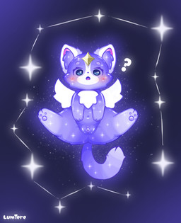 cosmic_fur female feral four_pointed_star lunari_(valorant) solo star rileypeyton riot_games tencent valorant evori_dreamwings_(valorant) felid feline mammal hi_res