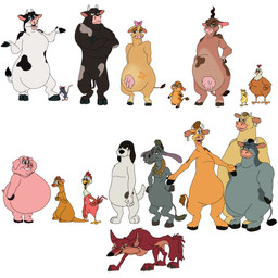 2_horns 3_toes 4_fingers accessory anthro avian_caruncle beak belly big_belly black_claws black_hooves black_markings black_nose black_tail blonde_hair blue_eyes bovine_teats bovine_udders bow_ribbon brown_body brown_eyes brown_fur brown_tail brown_tail_tuft buckteeth claws closed_smile cloven_hooves comb_(anatomy) content content_smile crossed_arms ear_piercing ear_tag elderly_male eye_contact eye_scar eyebrows facial_scar feather_hands feathers feet female female_feral feral fingers floppy_ears floral_markings fur green_eyes grey_body grey_eyebrows grey_fur grey_mane group hair hair_accessory hair_bow hair_ribbon half-closed_eyes hand_on_hip hand_on_own_hip happy head_bow head_crest hooved_fingers hooves horn larger_male long_ears looking_at_another looking_at_viewer looking_up_at_another lop_ears male male_anthro male_feral mane markings mature_male mouth_closed multicolored_body multicolored_fur muscular muscular_male narrowed_eyes obese obese_male orange_beak orange_markings overweight overweight_female overweight_male piercing pink_body pink_bow pink_inner_ear pink_skin pink_tail pink_teats pink_udders pregnant pregnant_female quadruped red_body red_feathers red_fur red_nose red_tail ribbons scar semi-anthro short_hair short_horn simple_background size_difference small_horn smaller_female smaller_male smile smiling_at_another smiling_at_each_other smiling_at_viewer spread_arms standing straight_arms tail tail_feathers tail_tuft talons tan_body tan_fur teats teeth thick_eyebrows toe_claws toes tuft udders unimpressed wavy_hair whiskers white_background white_body white_feathers white_fur white_horn white_tail yellow_body yellow_feathers yellow_fur yellow_tail yoke young young_female young_feral young_male hyzenthlayrose barnyard_(series) nickelodeon ben_(barnyard) bessy_(barnyard) bud_(barnyard) dag_(barnyard) daisy_(barnyard) duke_(barnyard) eddy_(barnyard) etta_(barnyard) freddy_(barnyard) igg_(barnyard) lil'_ben miles_(barnyard) otis_(barnyard) peck_(barnyard) pig_(barnyard) pip_(barnyard) asinus avian bird bovid bovine canid canine canis cattle chicken coyote dairy_cattle domestic_ferret domestic_pig donkey equid equine galliform holstein_friesian_cattle jersey_cattle mammal mouse murid murine mustelid musteline phasianid rodent suid suine sus_(pig) true_musteline weasel 1:1 absurd_res digital_drawing_(artwork) digital_media_(artwork) english_description flat_colors hi_res adopted_(lore) adopted_son_(lore) adoptive_father_(lore)